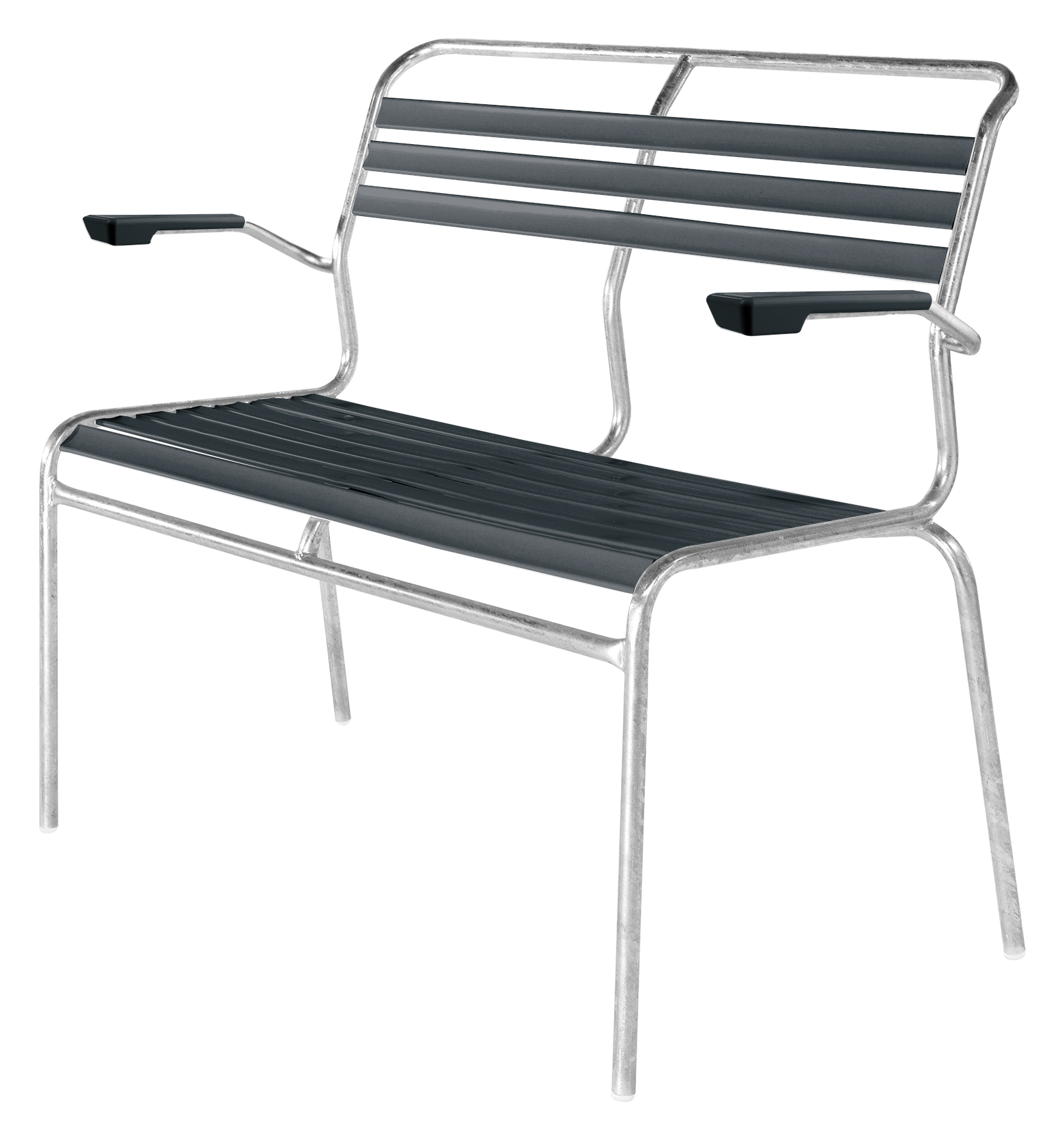 Bank Lätli m.Arml. 2er anth.