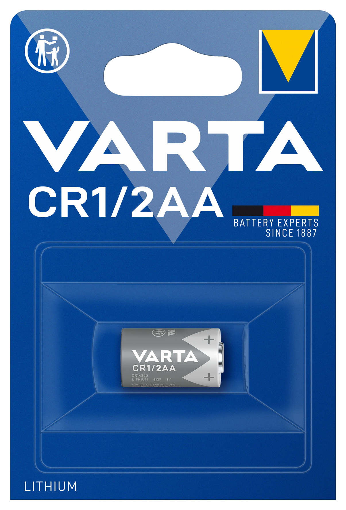 Cylindrical CR1 2AA 670mAh 1St