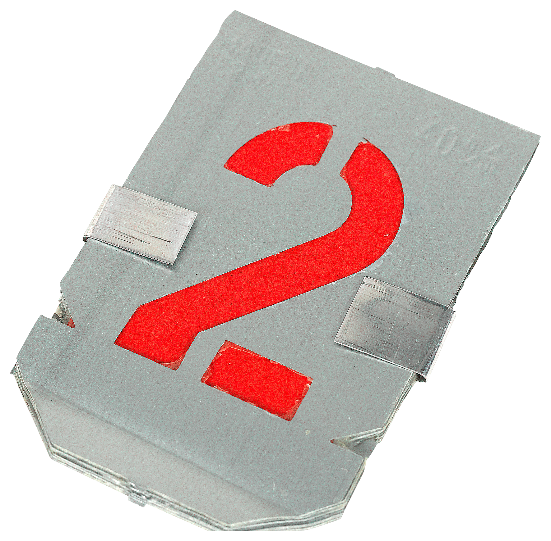 Zinkschablone Zahlen 40 mm