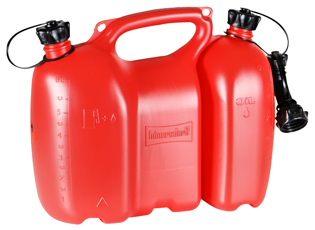 Doppelkanister Profi 6+3 l rot