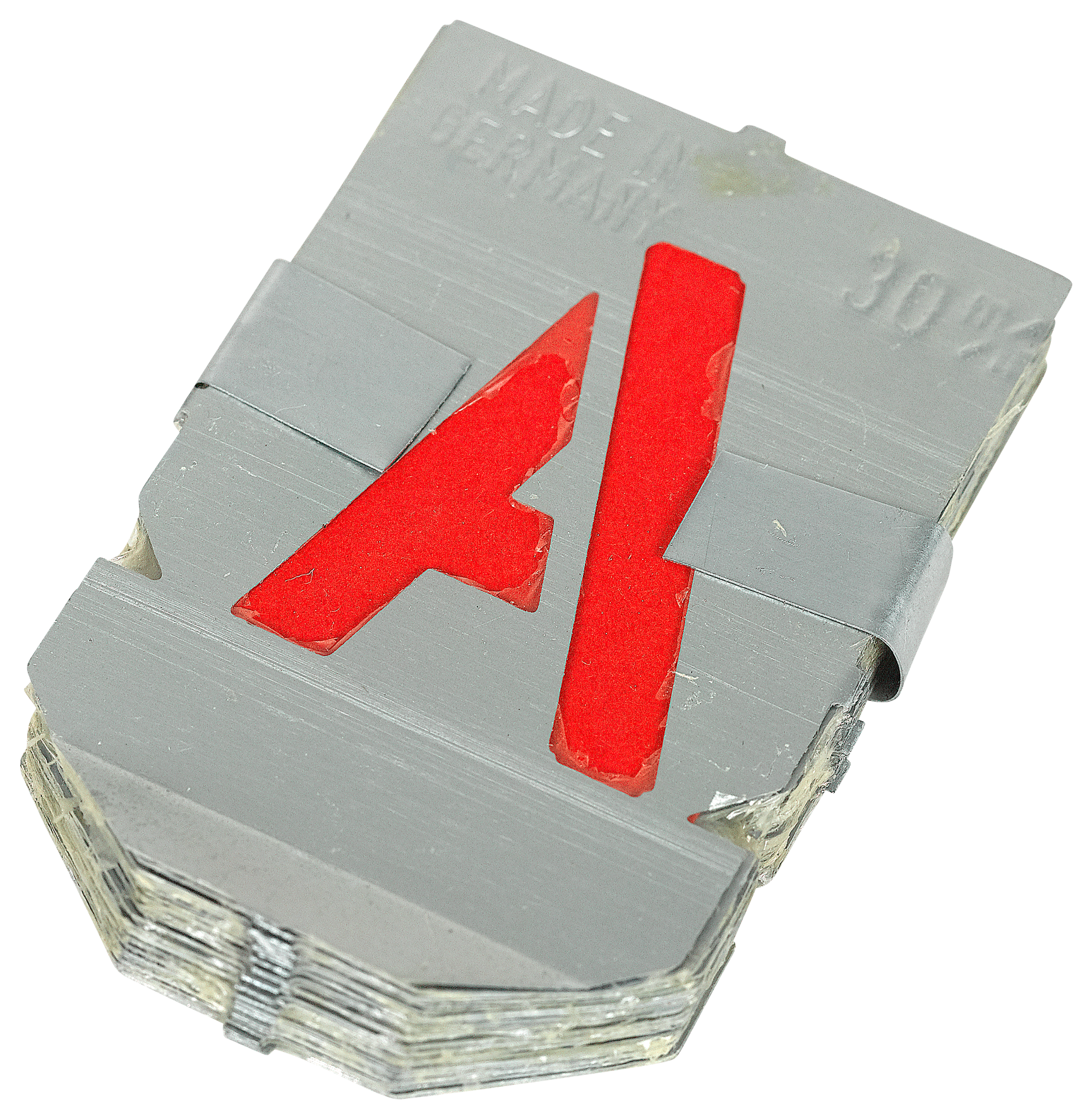 Zinkschablone Buchstaben 30 mm