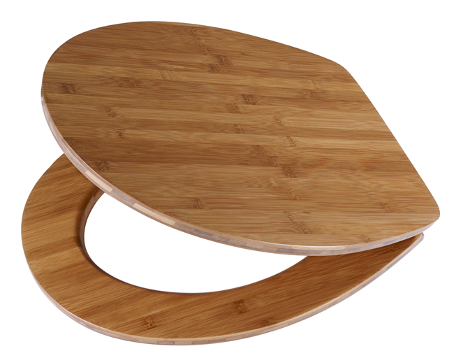 WC Sitz Lyon Dark Bamboo Slow