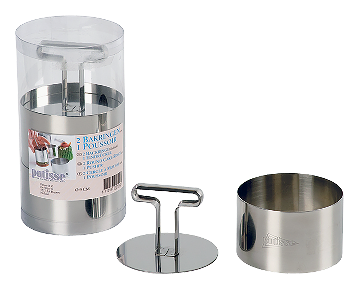 Portion. mit Stössel Inox ø9cm