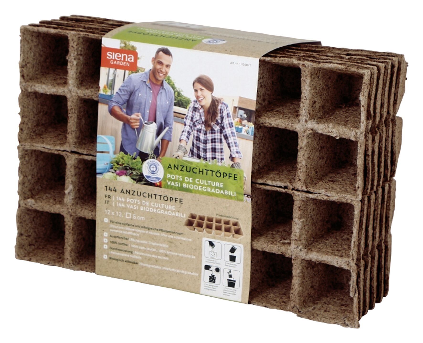 Anzuchttopf 5x5 cm 144 Stück