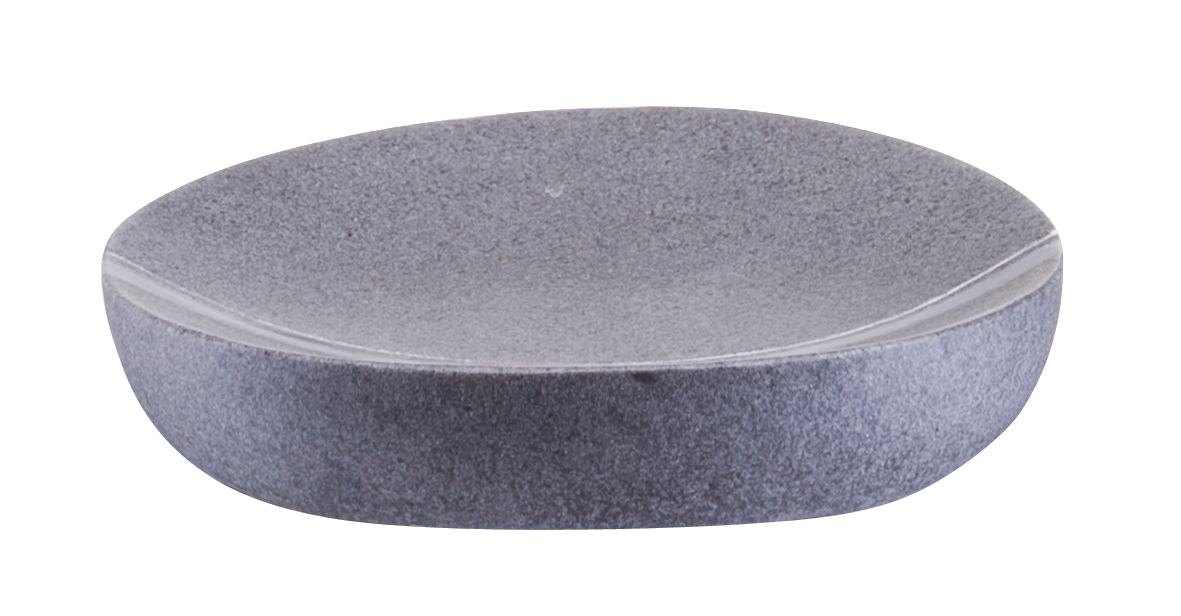 Seifenschale Steinoptik grau