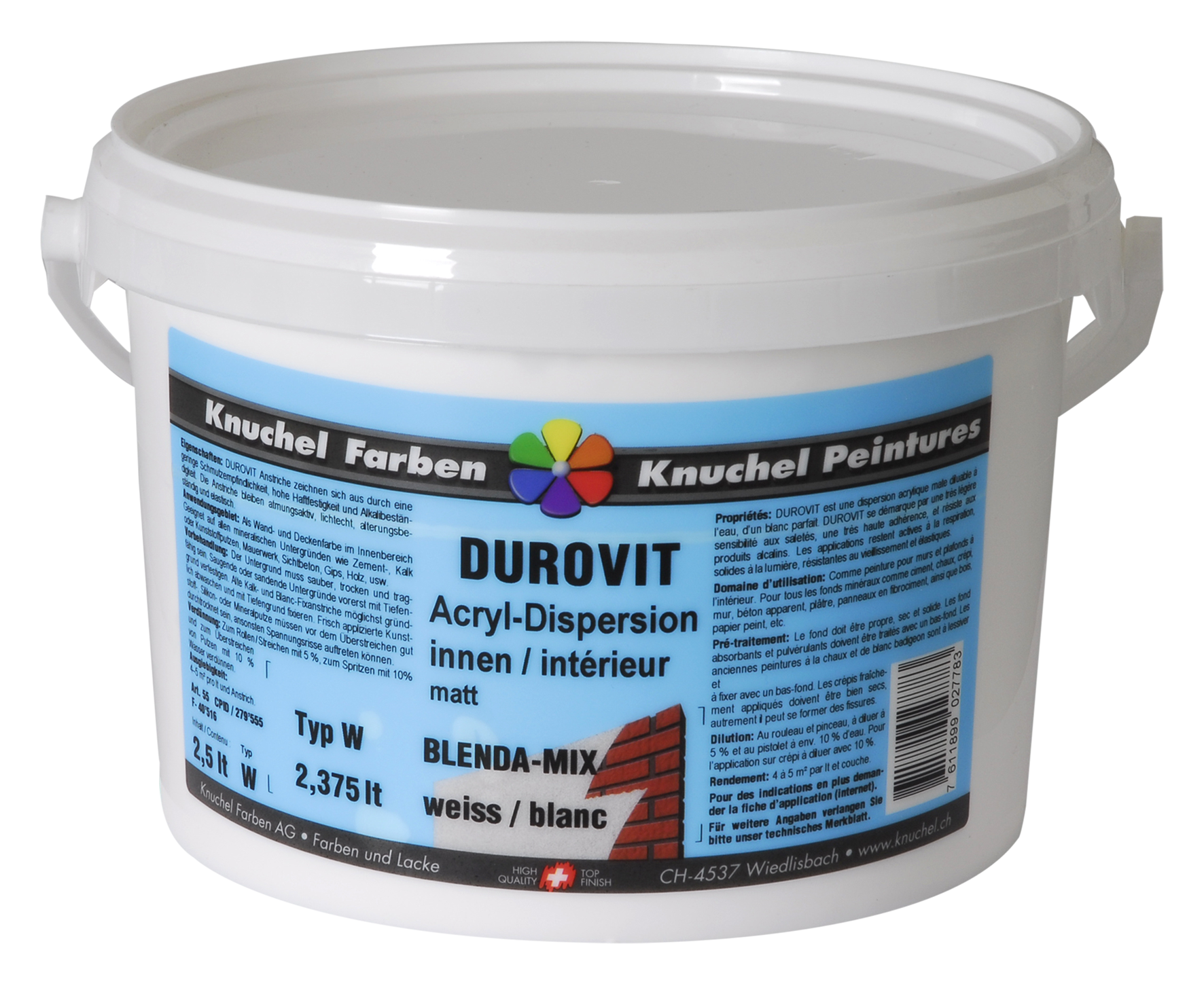 Durovit-Mix 2.5 l weiss