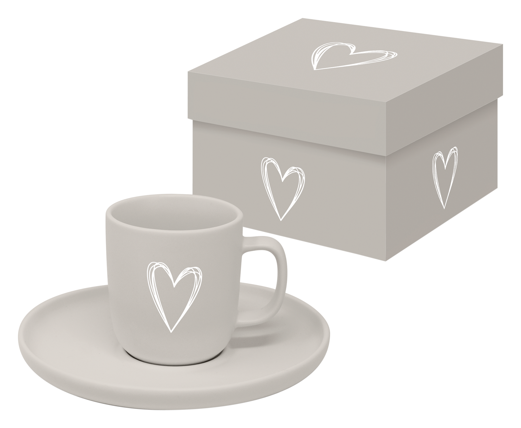 Espressot. m.Ut. Heart taupe