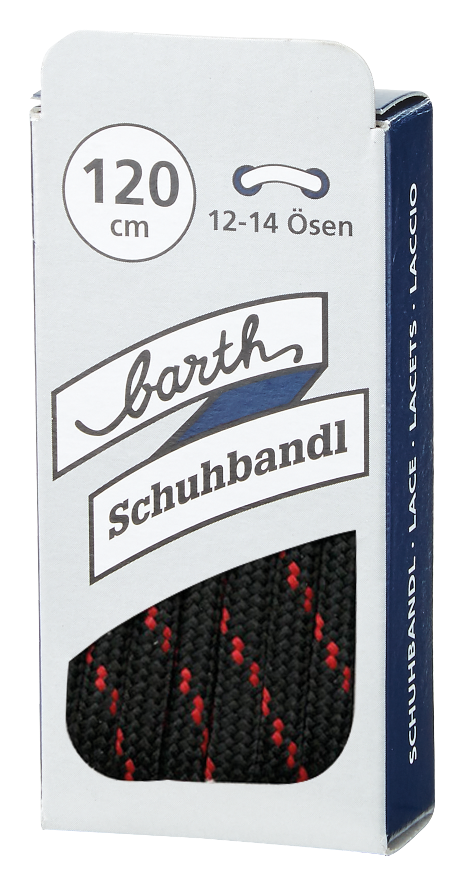 Schnürsenkel rund sw/rt 120
