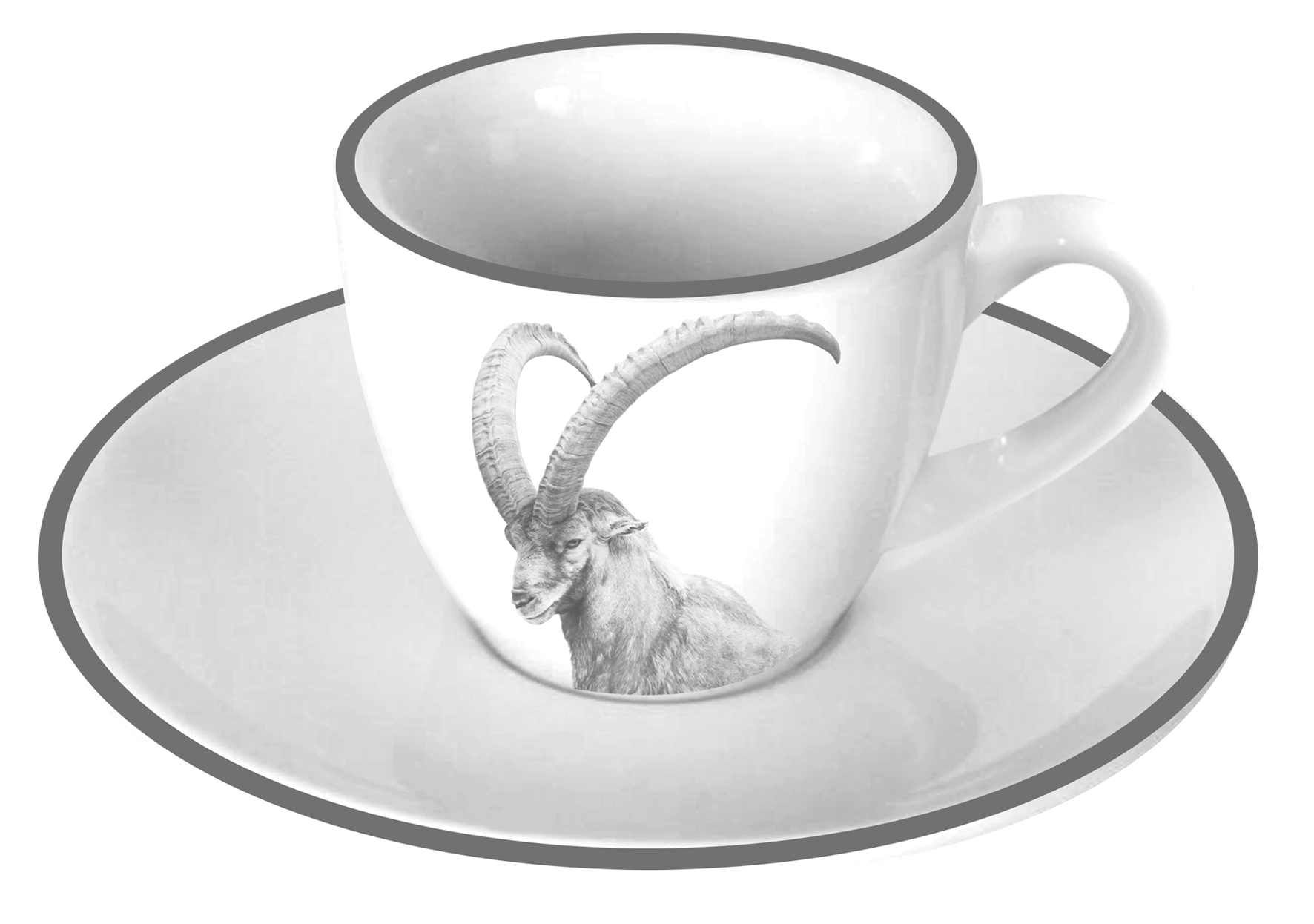 Espressotasse m. Unt. Steinb.