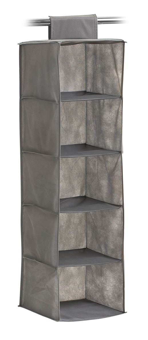 Organizer 5 Fächer grau 28x95