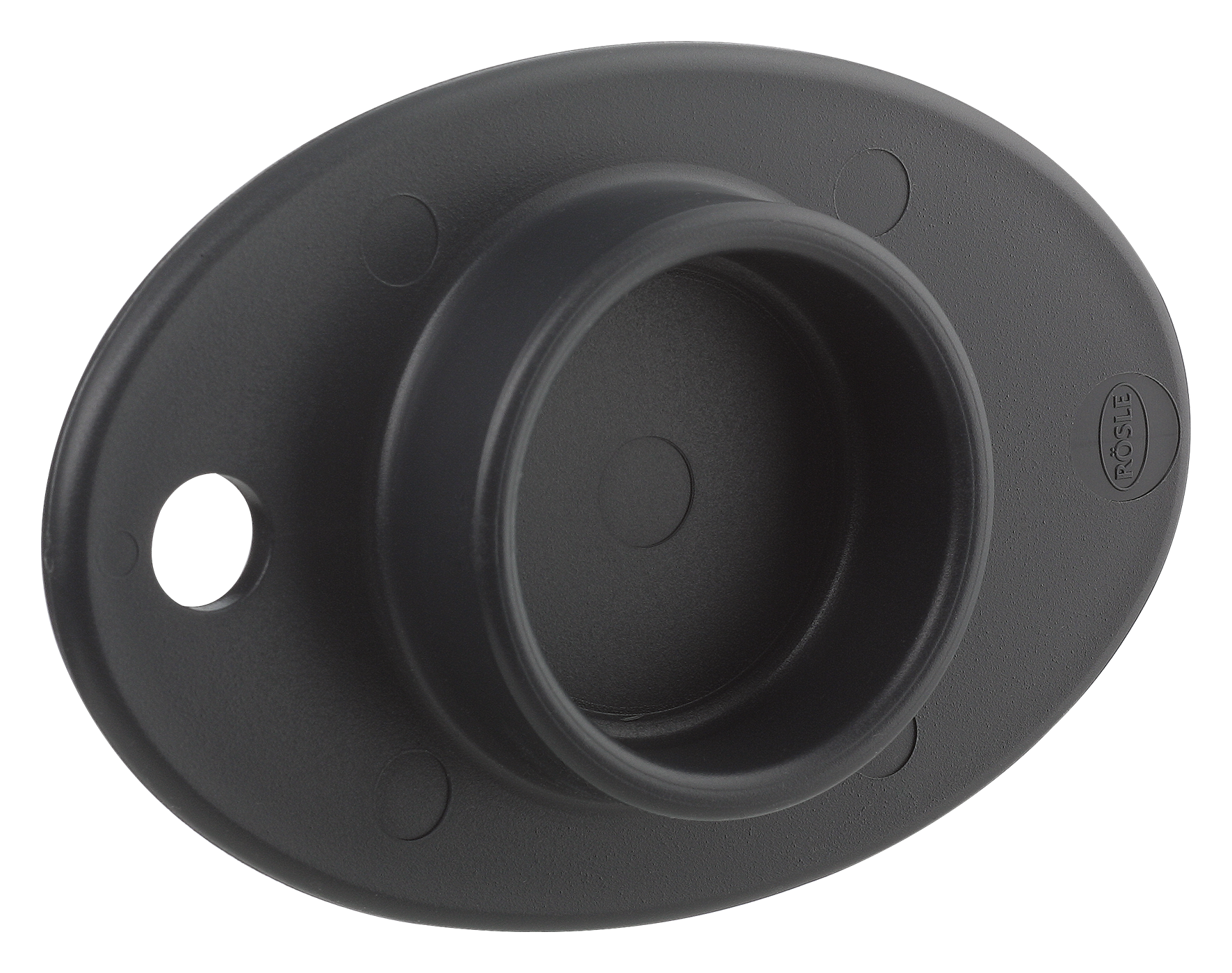 Restehalter schwarz 12x8cm