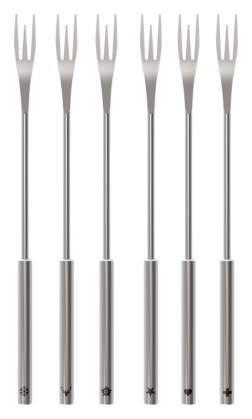 Fonduegabeln 2in1 Inox 6er Set