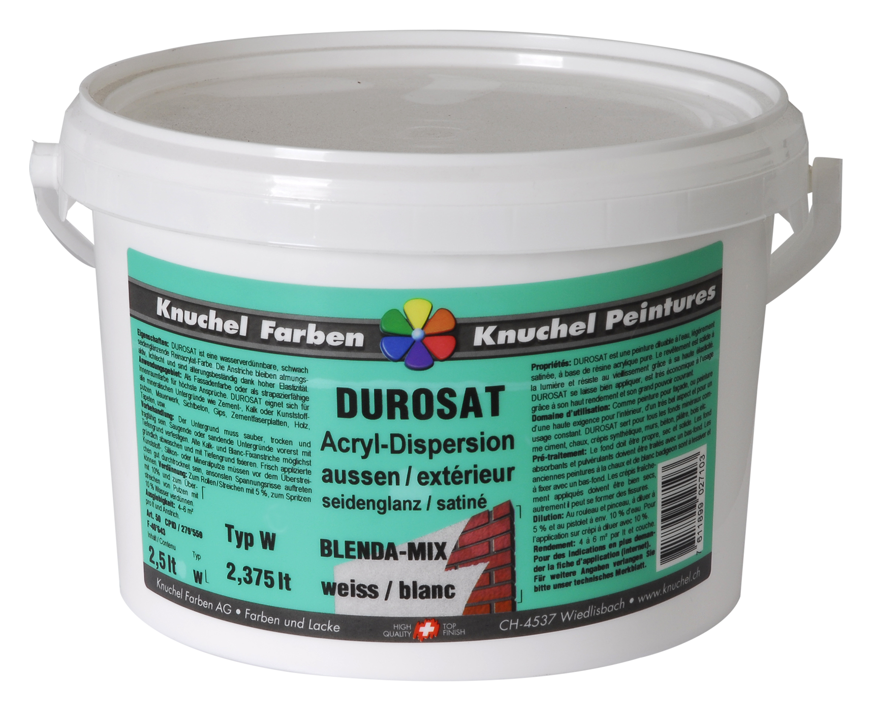 Durosat-Mix 2.5 l weiss