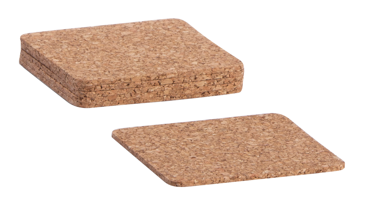 Untersatz Kork 6St. 9.5x9.5cm
