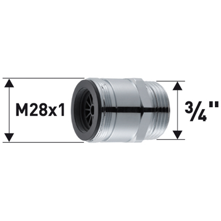 Reduktion M28x1x3/4"