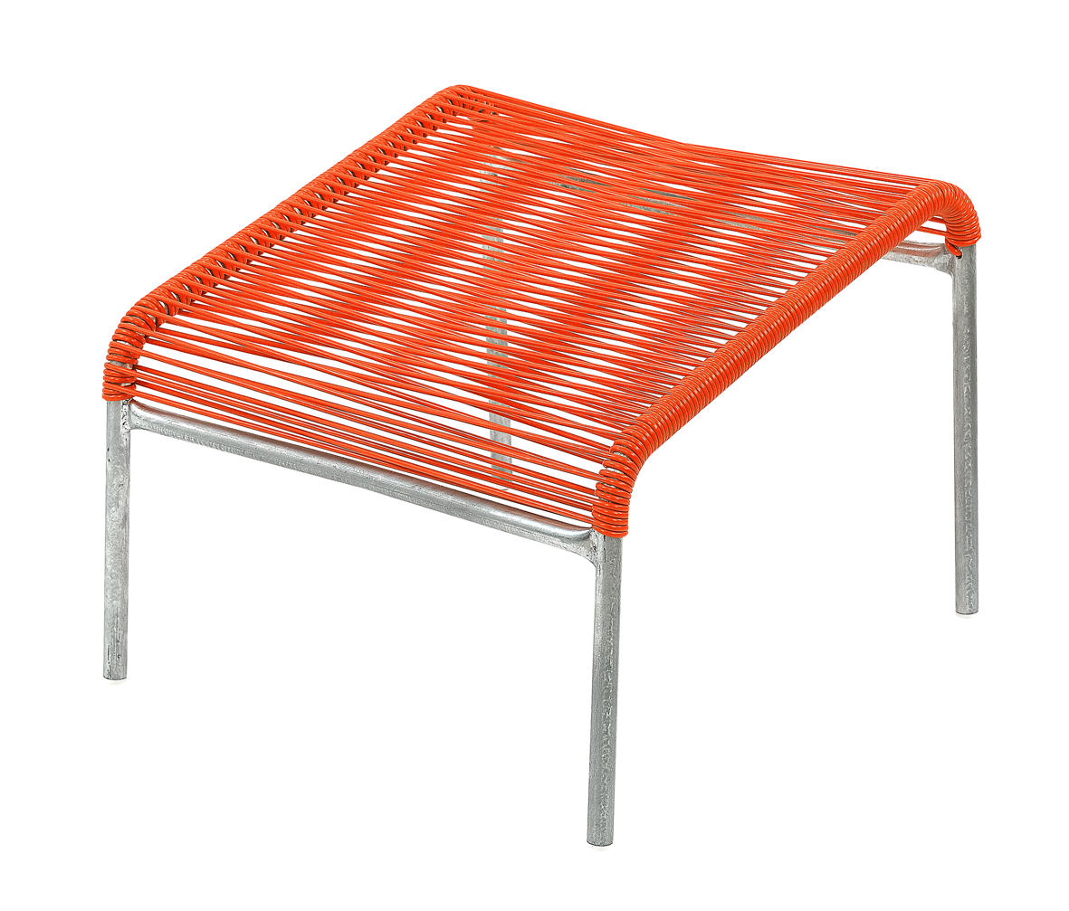 Hocker Lounger Spagh.  orange