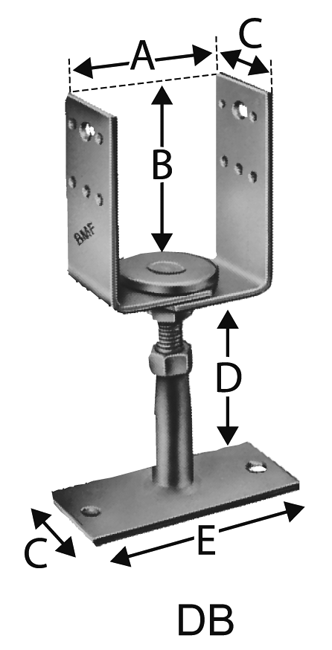 Stützenfuss Vario PVDB 80
