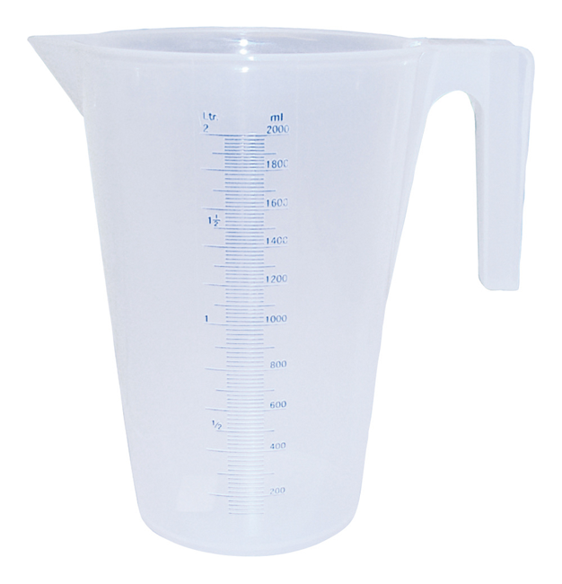 Messbecher transparent 2 l