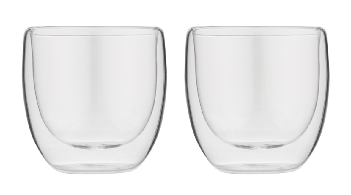 Espressotasse Glas doppelw.2St