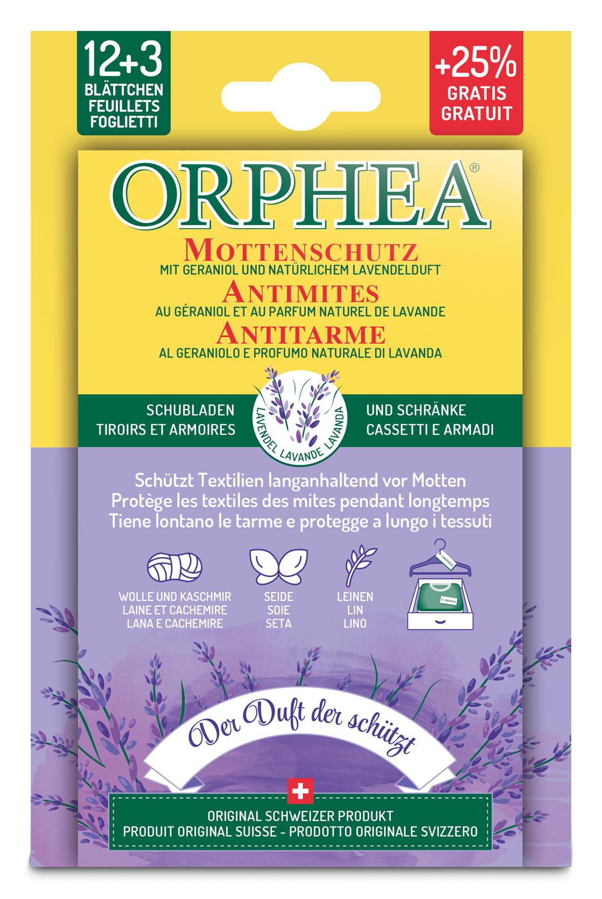 Mottenschutz Lavendel 12+3