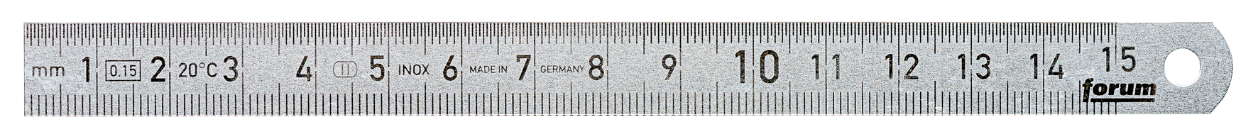 Stahlmassstab inox 150x13