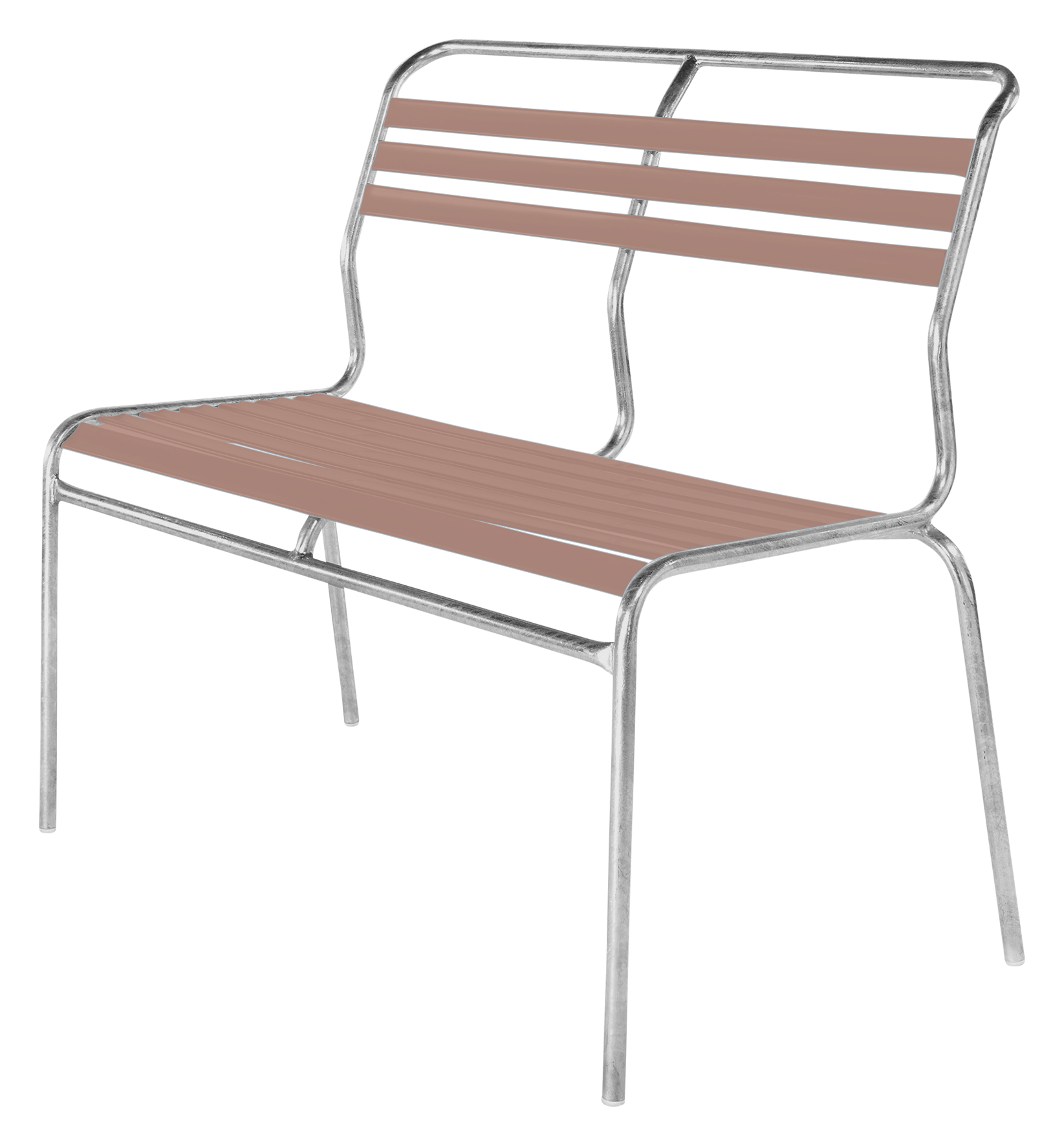 Bank Lätli o.Arml. 2er p.ter.