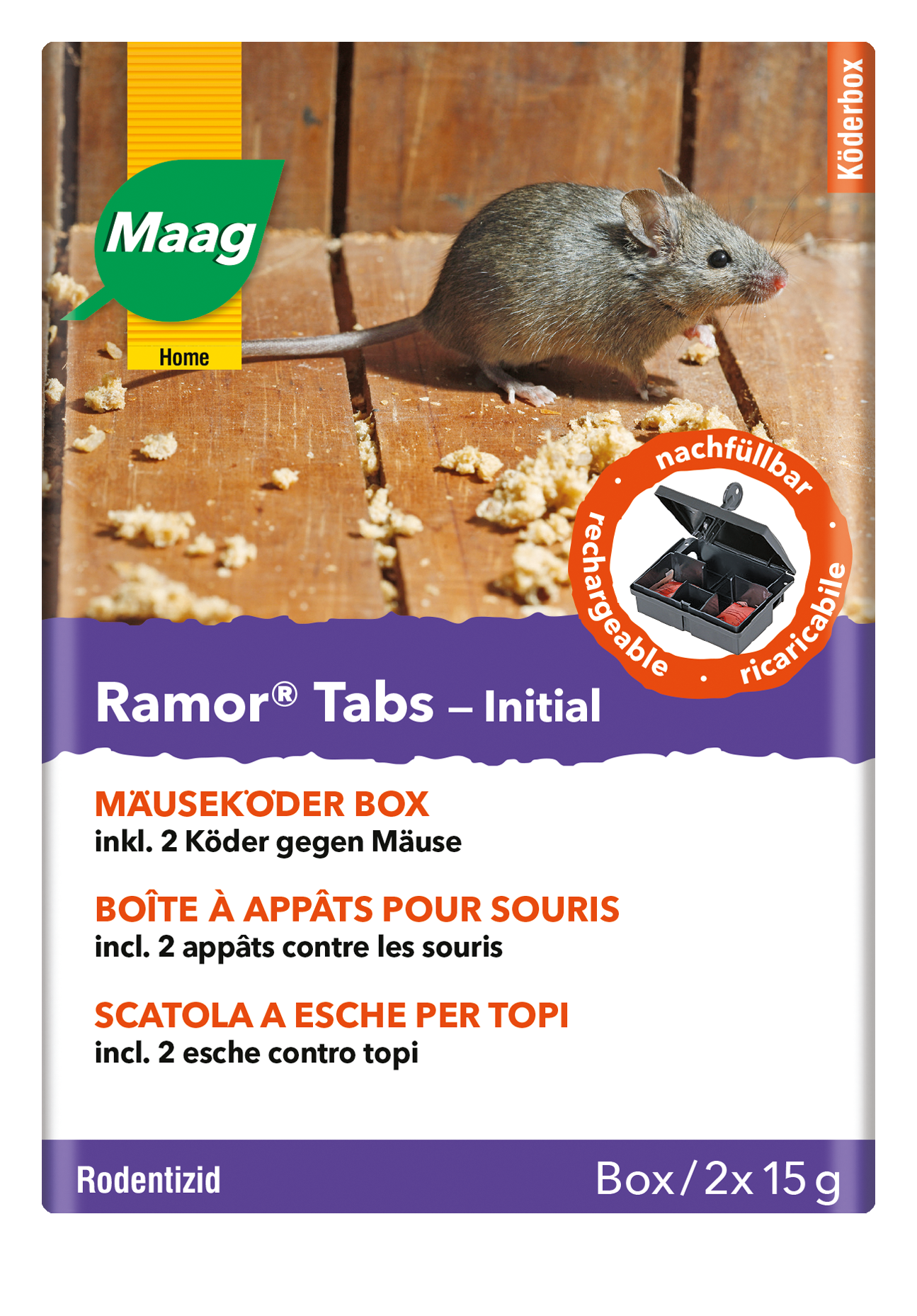 Mausefalle Ramor Tabs 2x15g