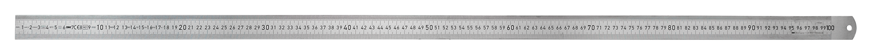 Stahlmassstab inox 1000x30
