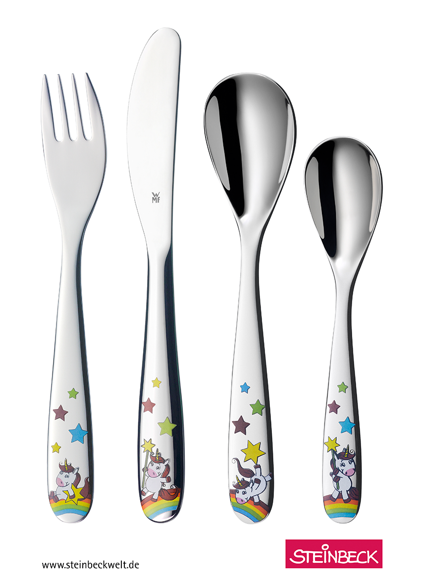 Kinderbesteck Unicorn 4-teilig