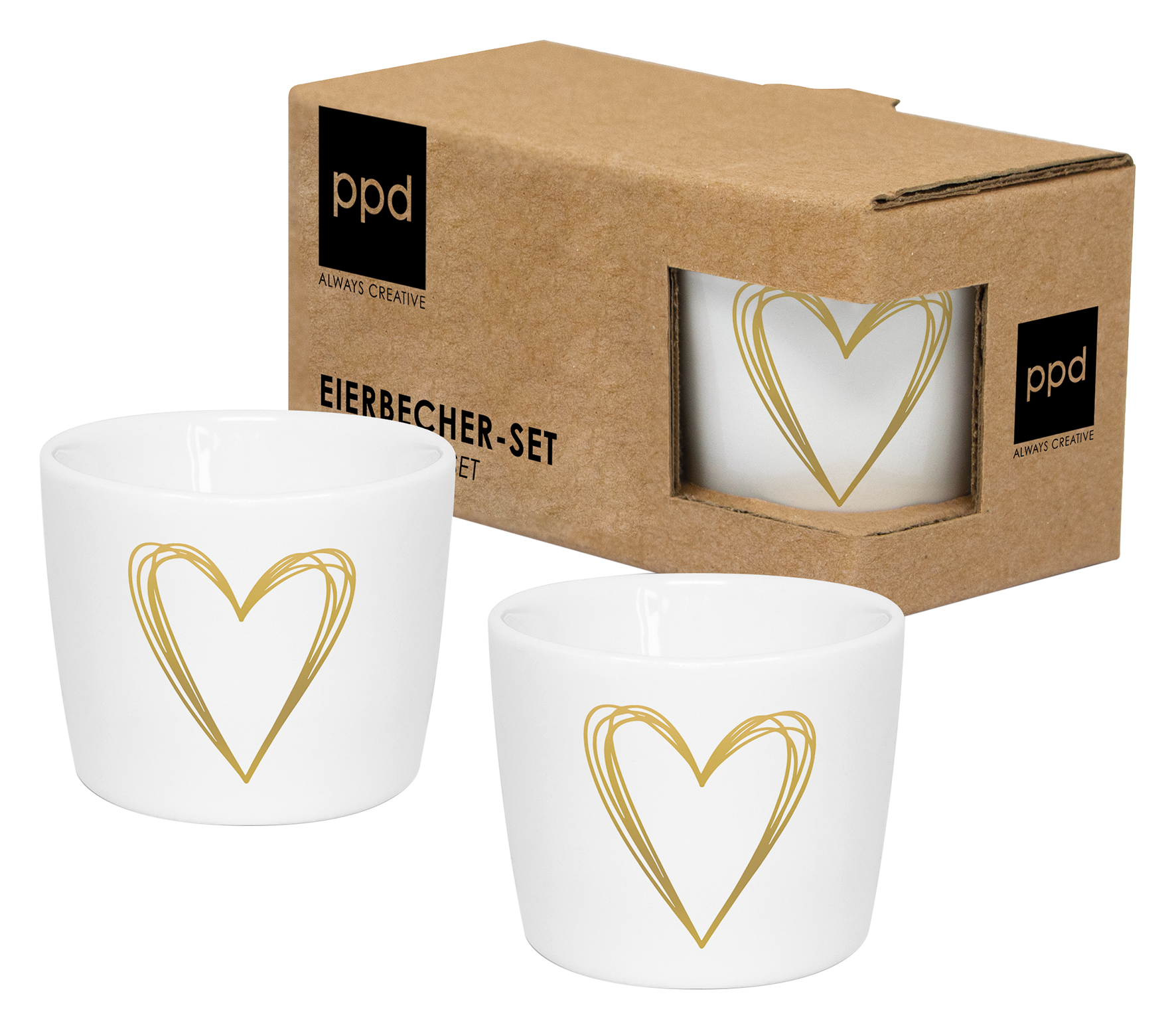 Eierbecher Pure Heart 2St