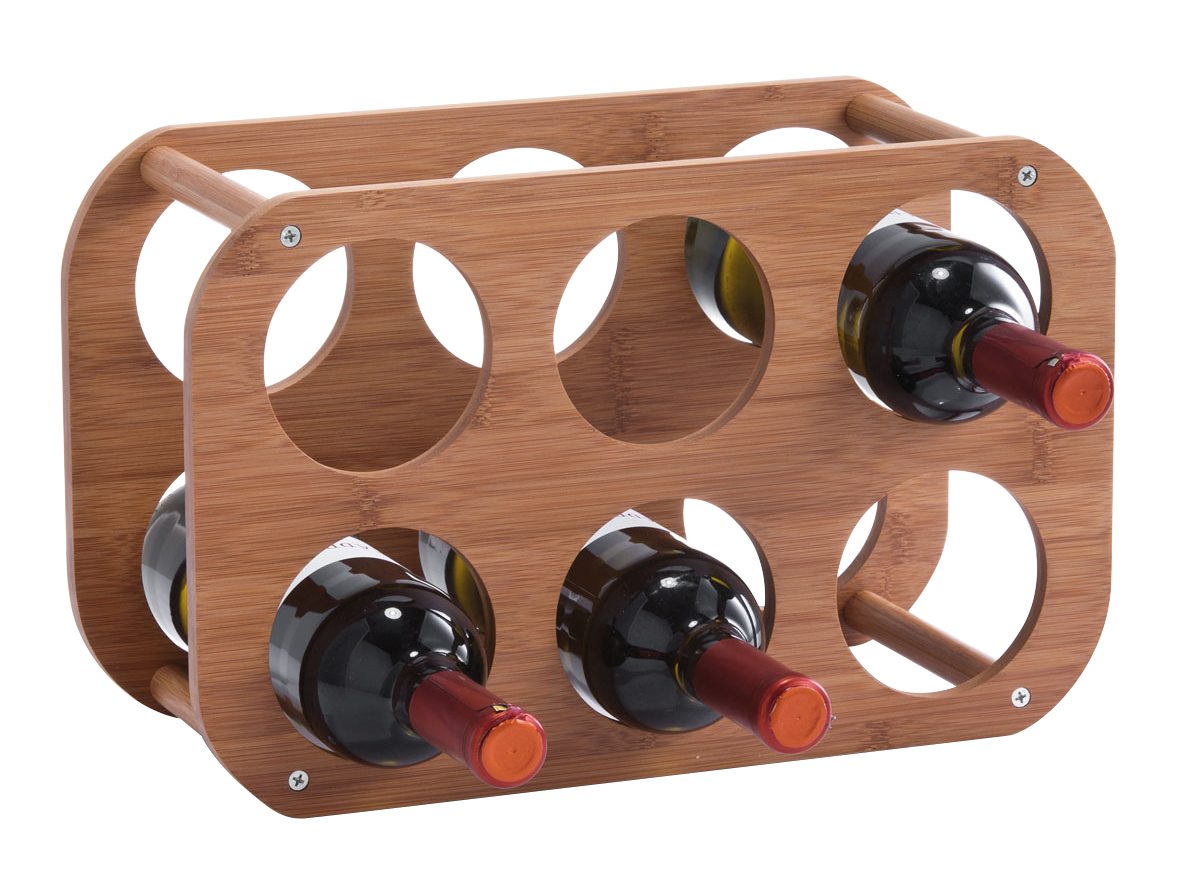 Weinregal 6Flaschen Bamboo