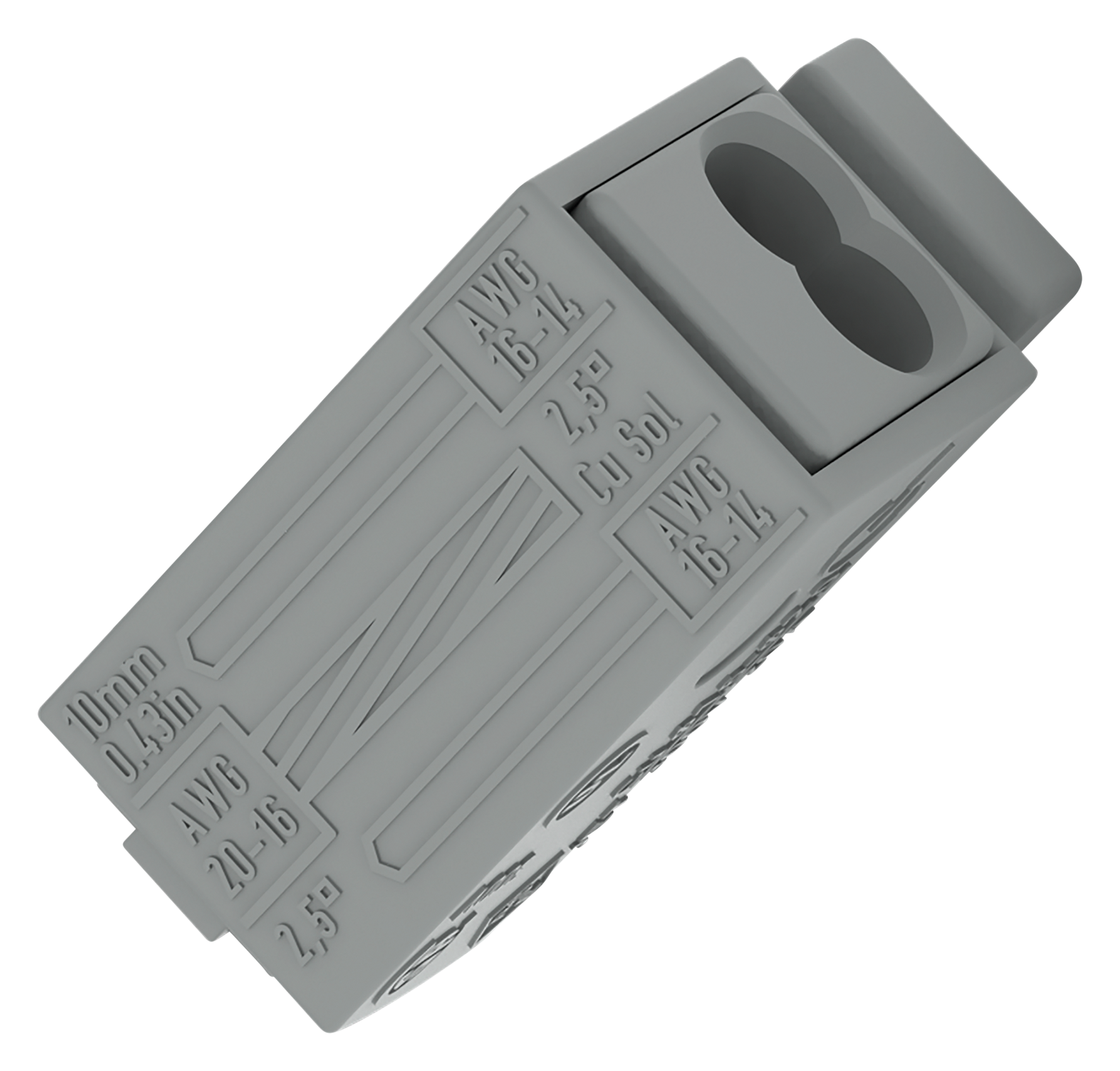 Leuchtenklemme 2x0.5-2.5 gr