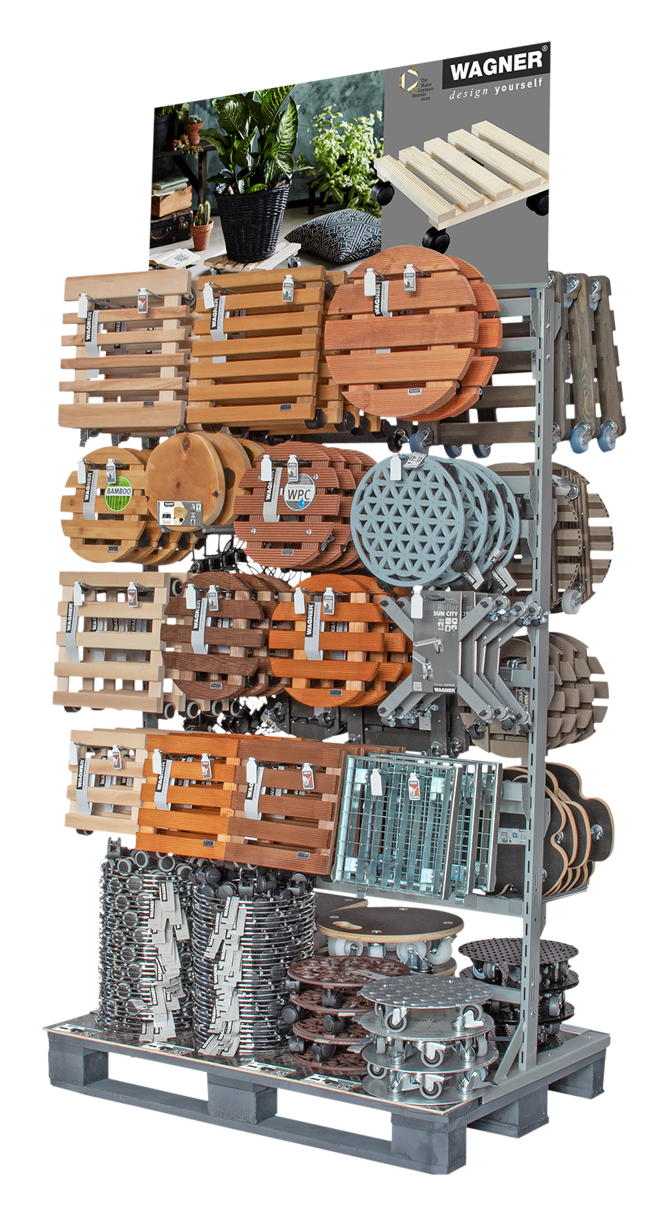 Multiroller Palettendisplay