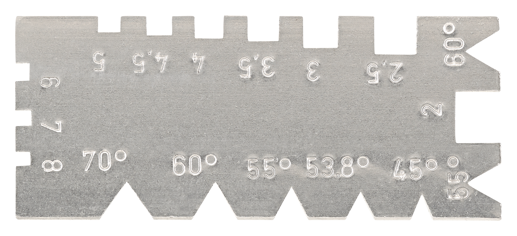 Dreh-Gewindestahllehre 55° 60°