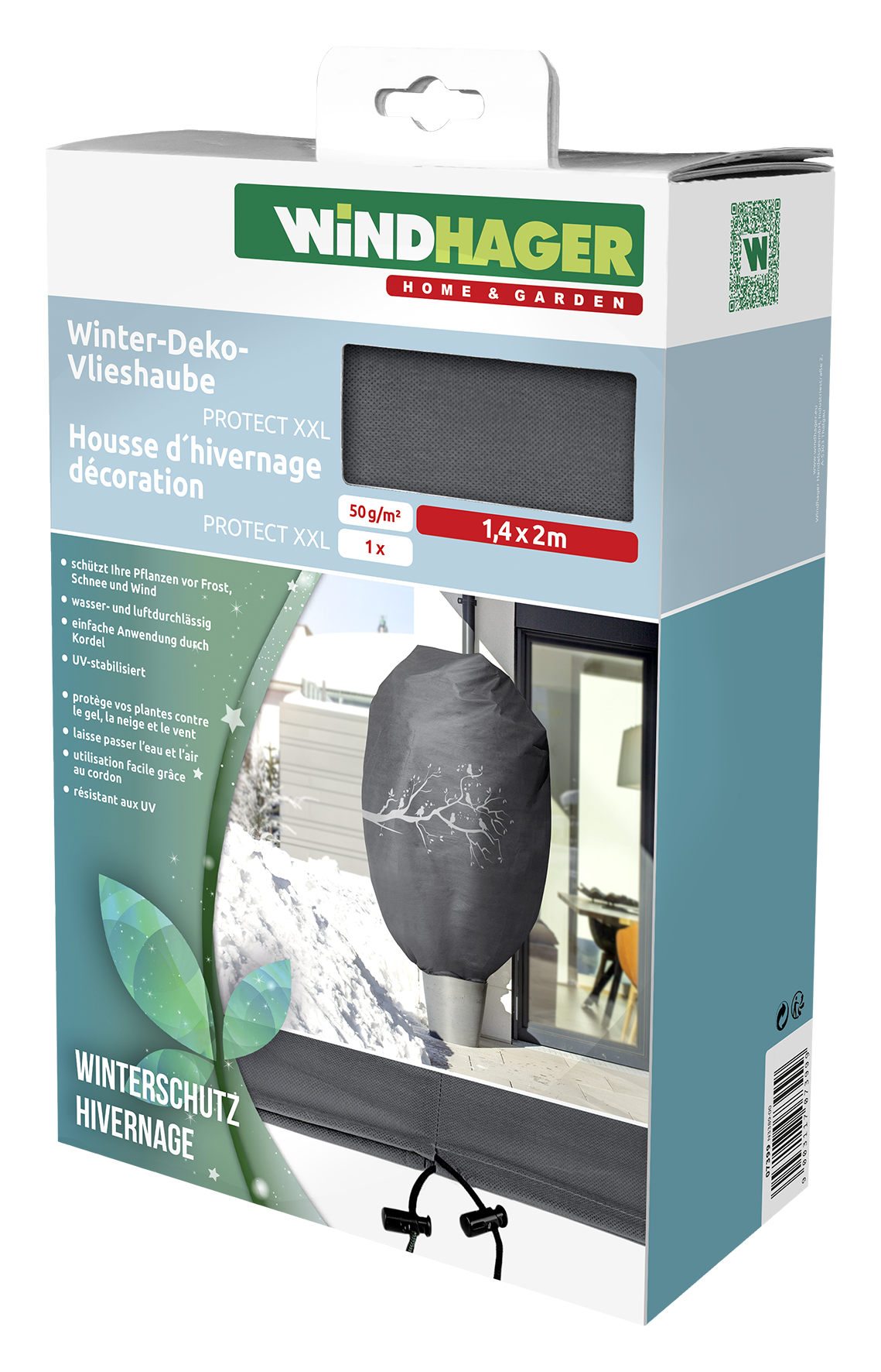 Winterdekovlieshaube 1.4x2m