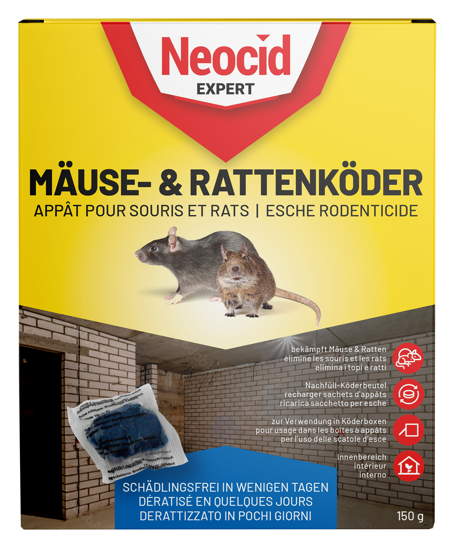 Mäuse Rattenköder 150g