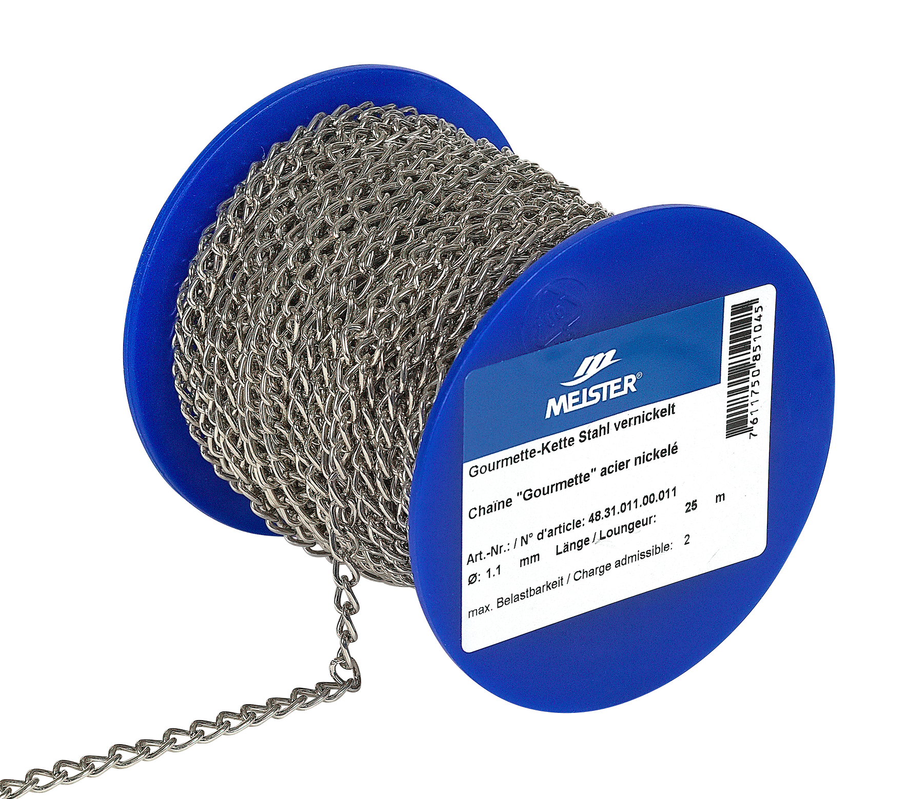 Gourmettekette ø1.1mm 10 kg