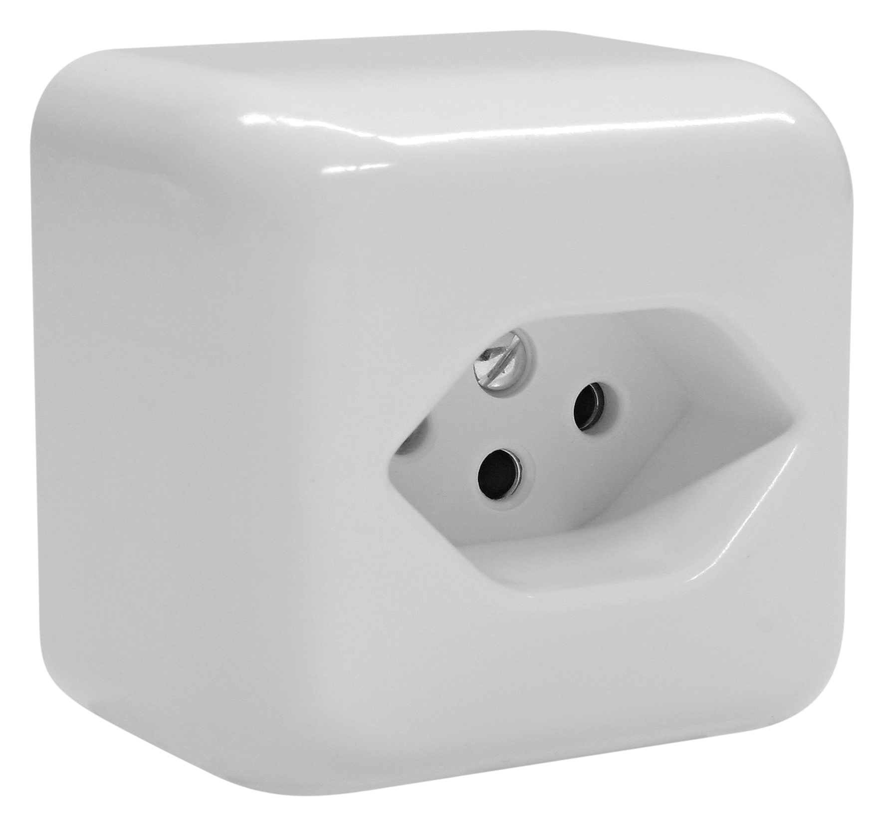 Steckdose 1x13 AP SK ws