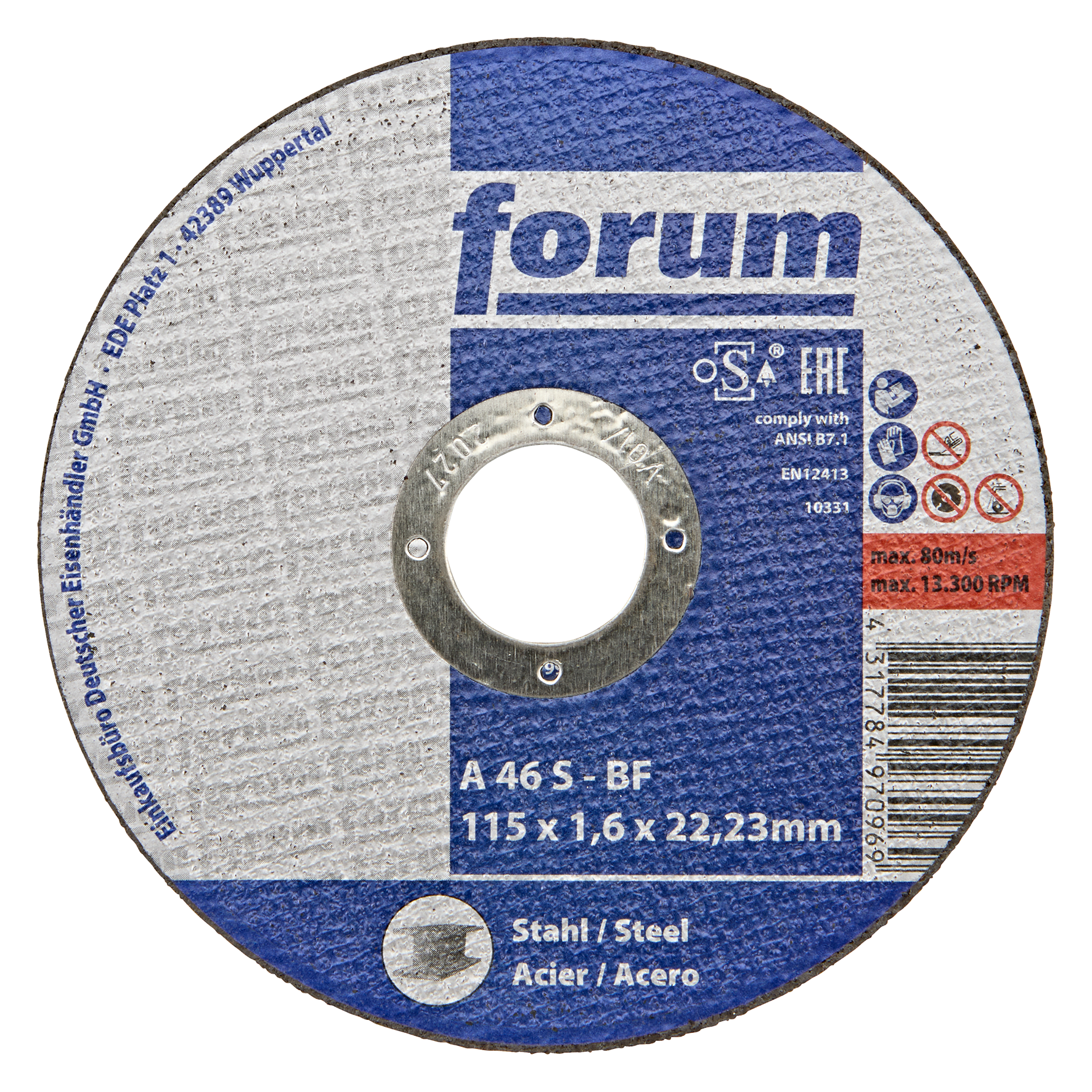 Trenns. Stahl 115x1.6 T41