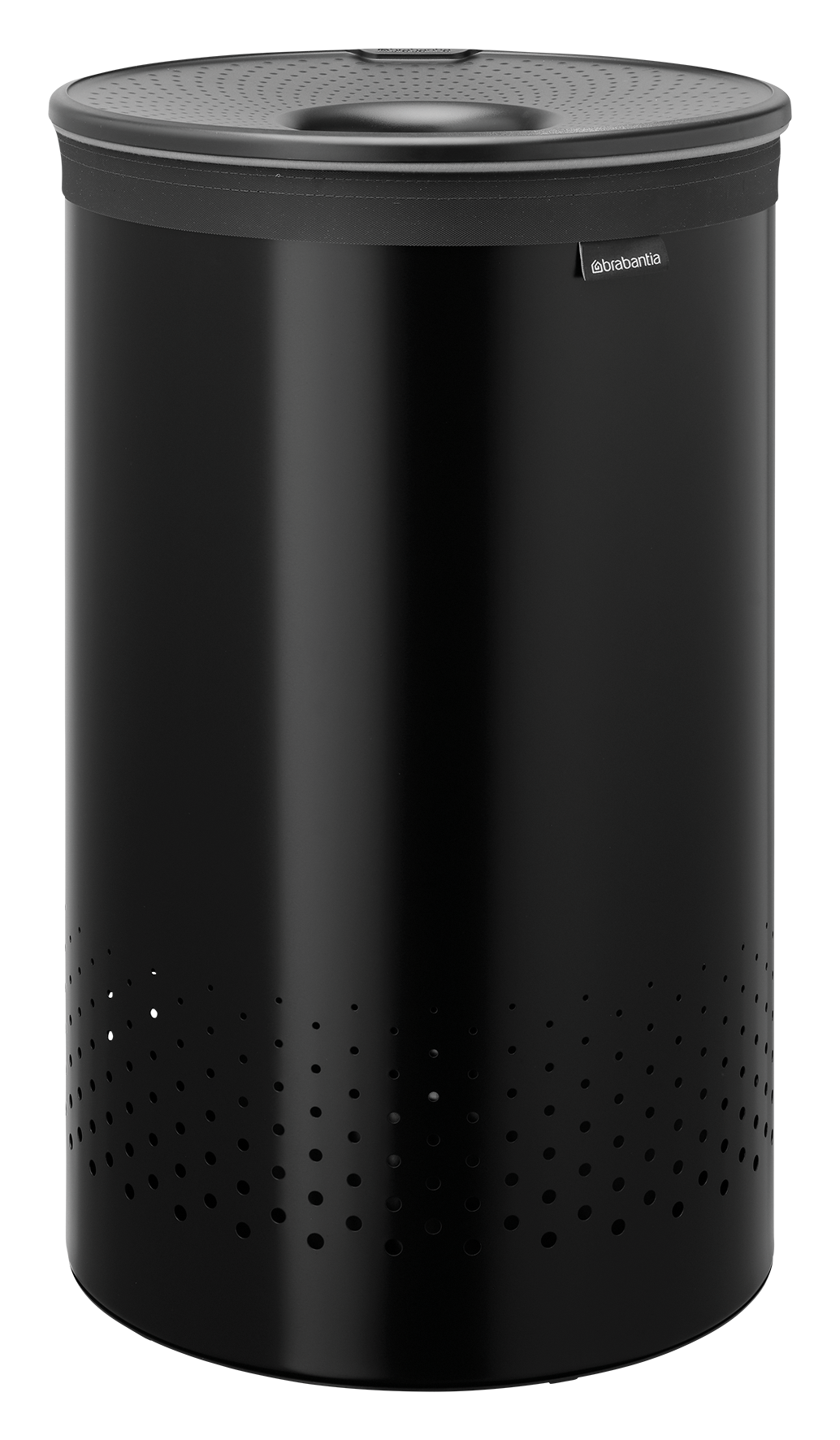 Wäschebox m.Deckel black 60l