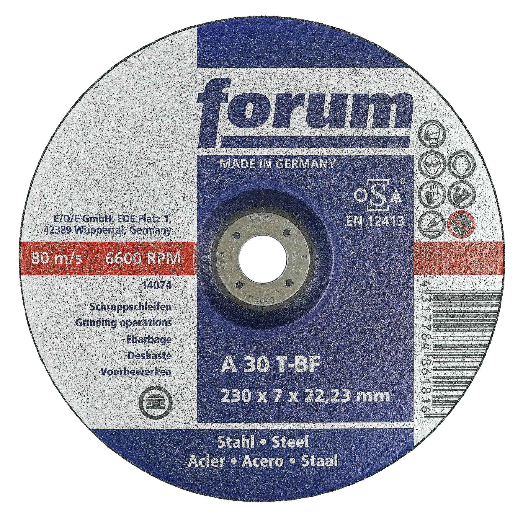 Schruppscheibe Stahl 230x7.0