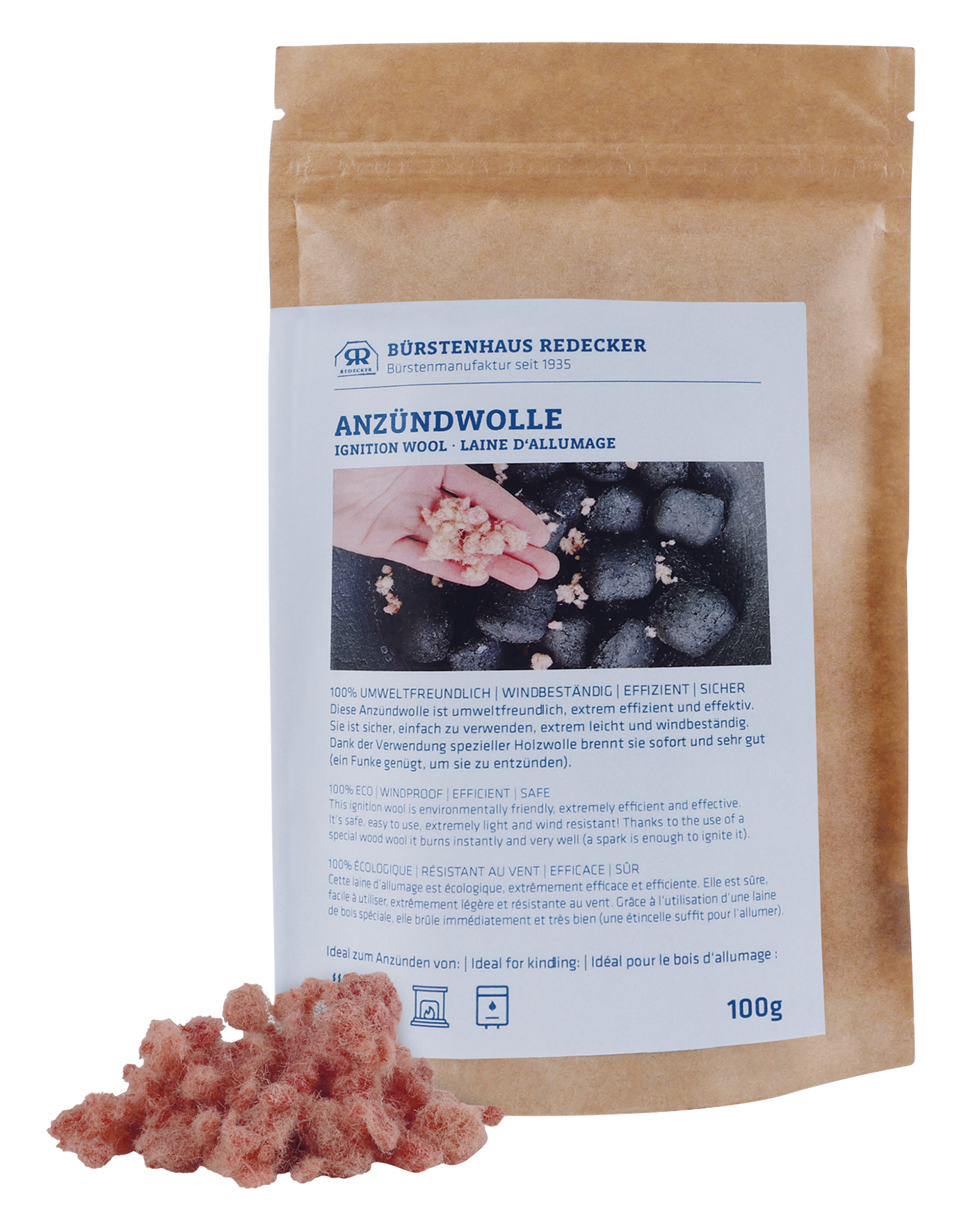 Holzwolle Anzünder 100g