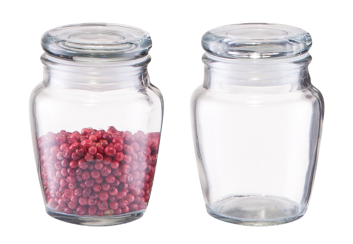 Gewürzdose Glas Inox ø7cm