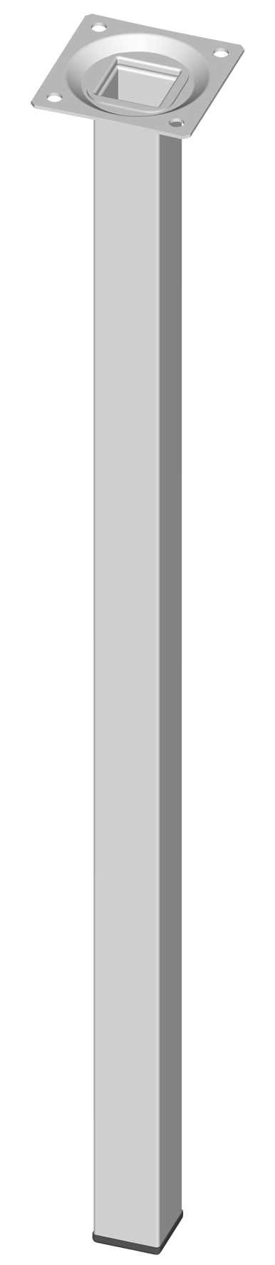 Möbelfuss 25x25 weiss 70 cm