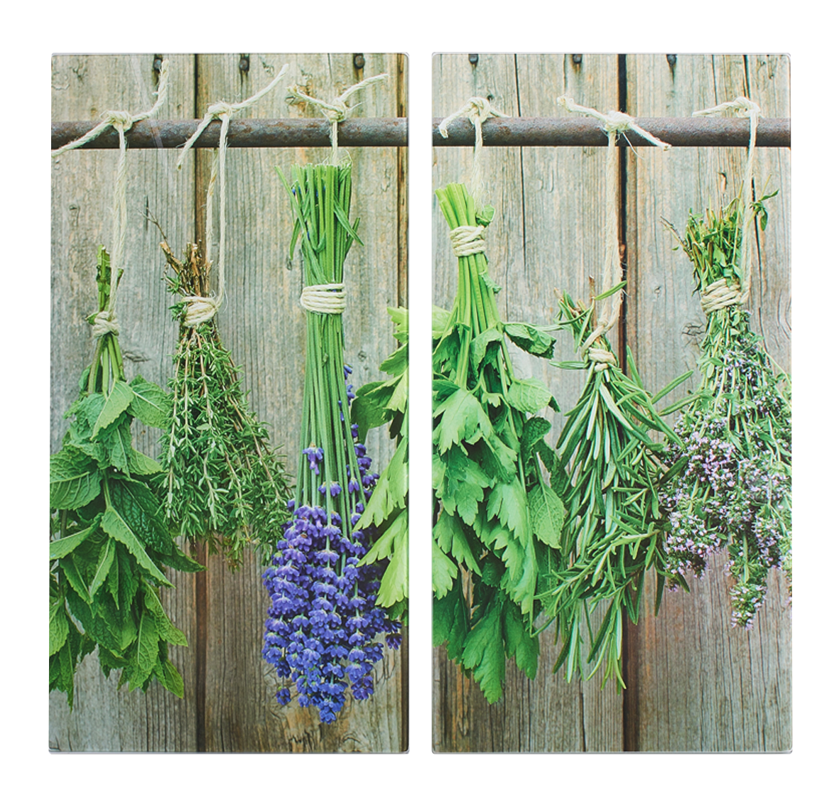 Herdabdeckpl. Kräuter 2Stück