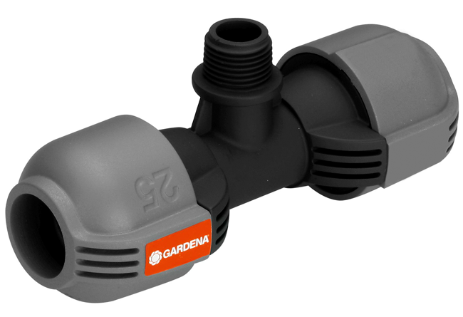 T-Stück Pipeline 25mm AG 1/2"