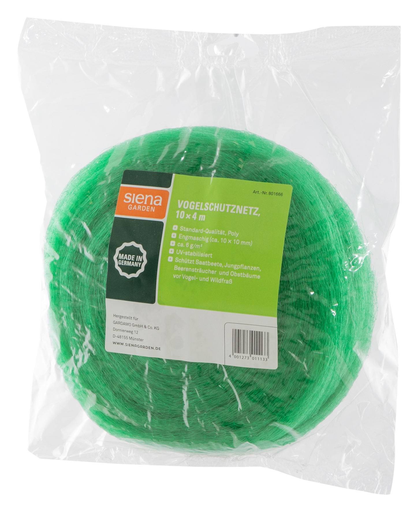 Vogelschutznetz Standard 10x4m