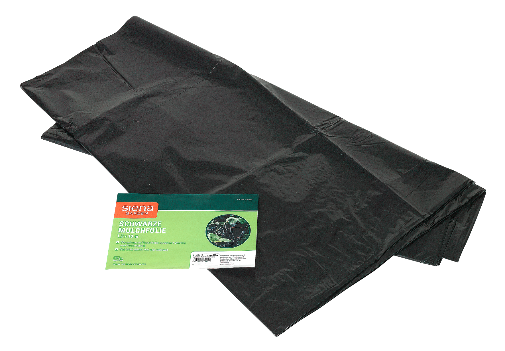 Mulchfolie 1.2x10 m schwarz