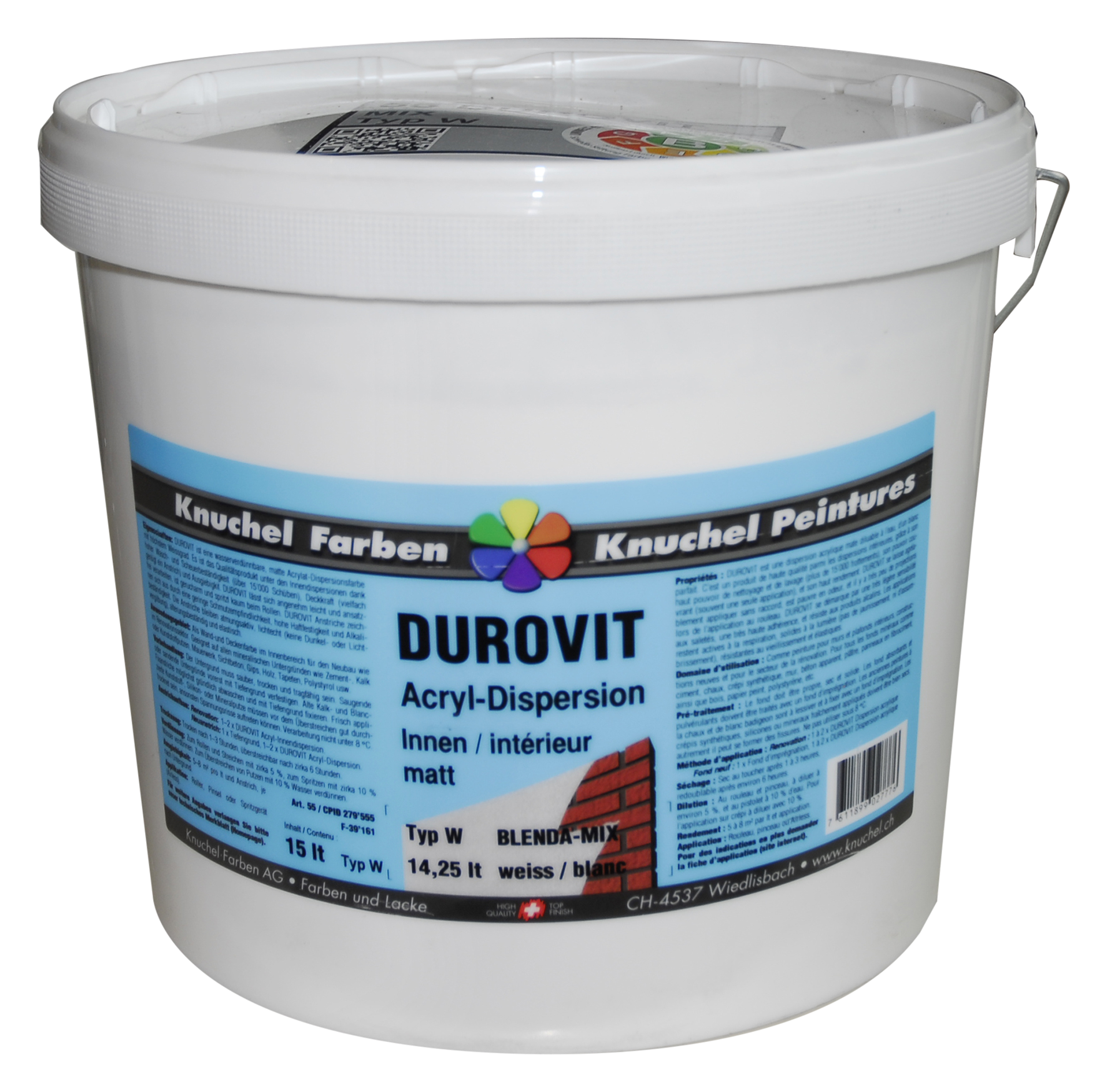 Durovit-Mix 15 l weiss