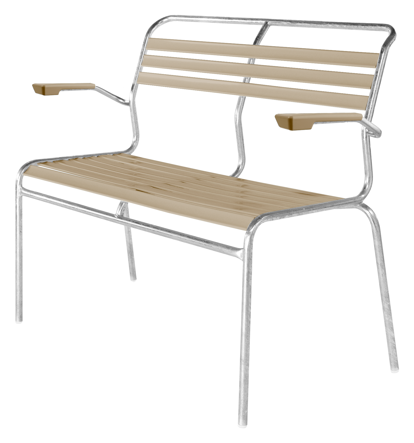 Bank Lätli m.Arml. 2er p.br.